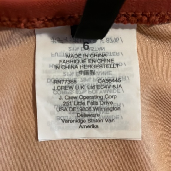 J. Crew Cutout one-piece swimsuit Rock Red Size 6 VEUC SOLD OUT! - Picture 12 of 15